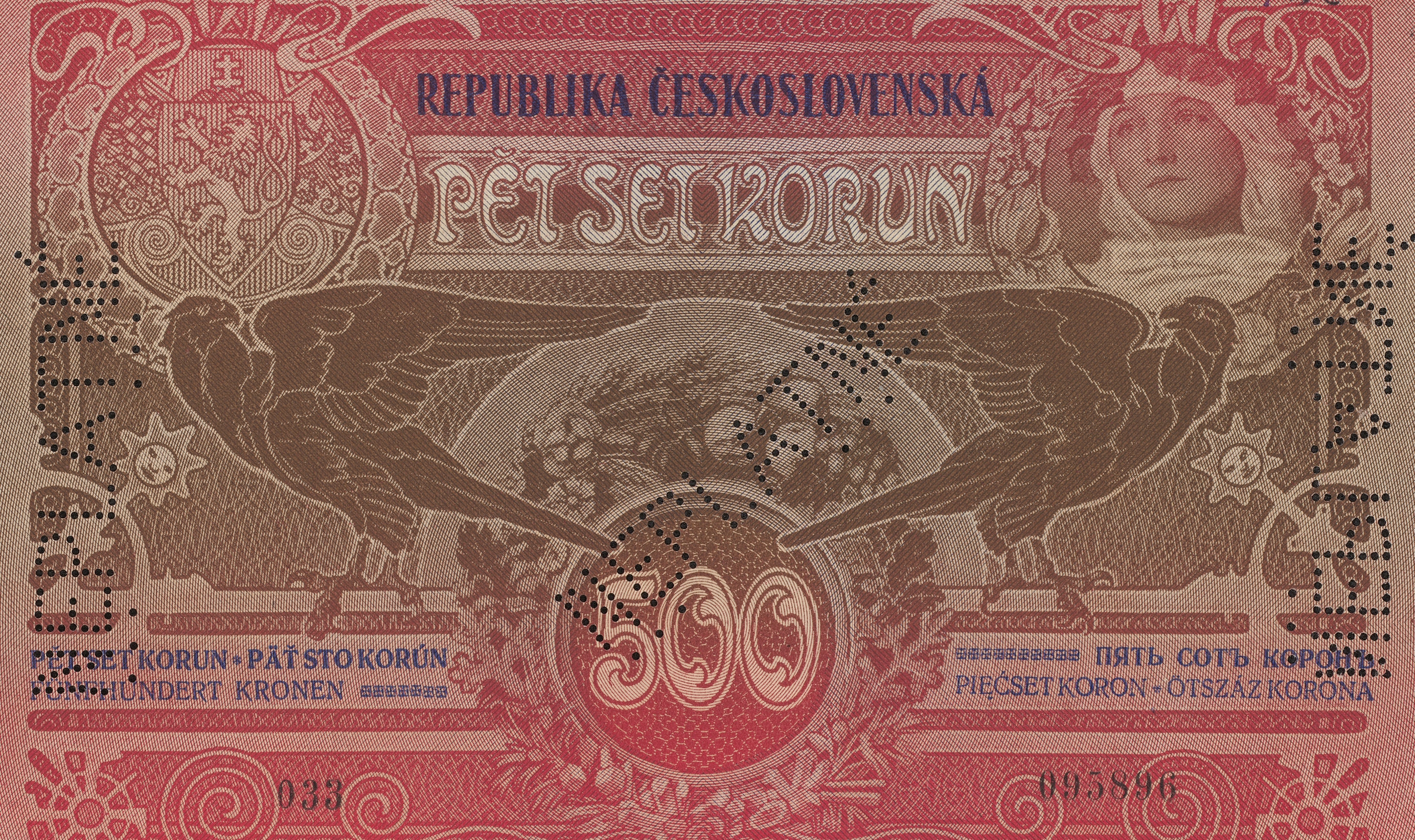 Faksimile státovky z roku 1919